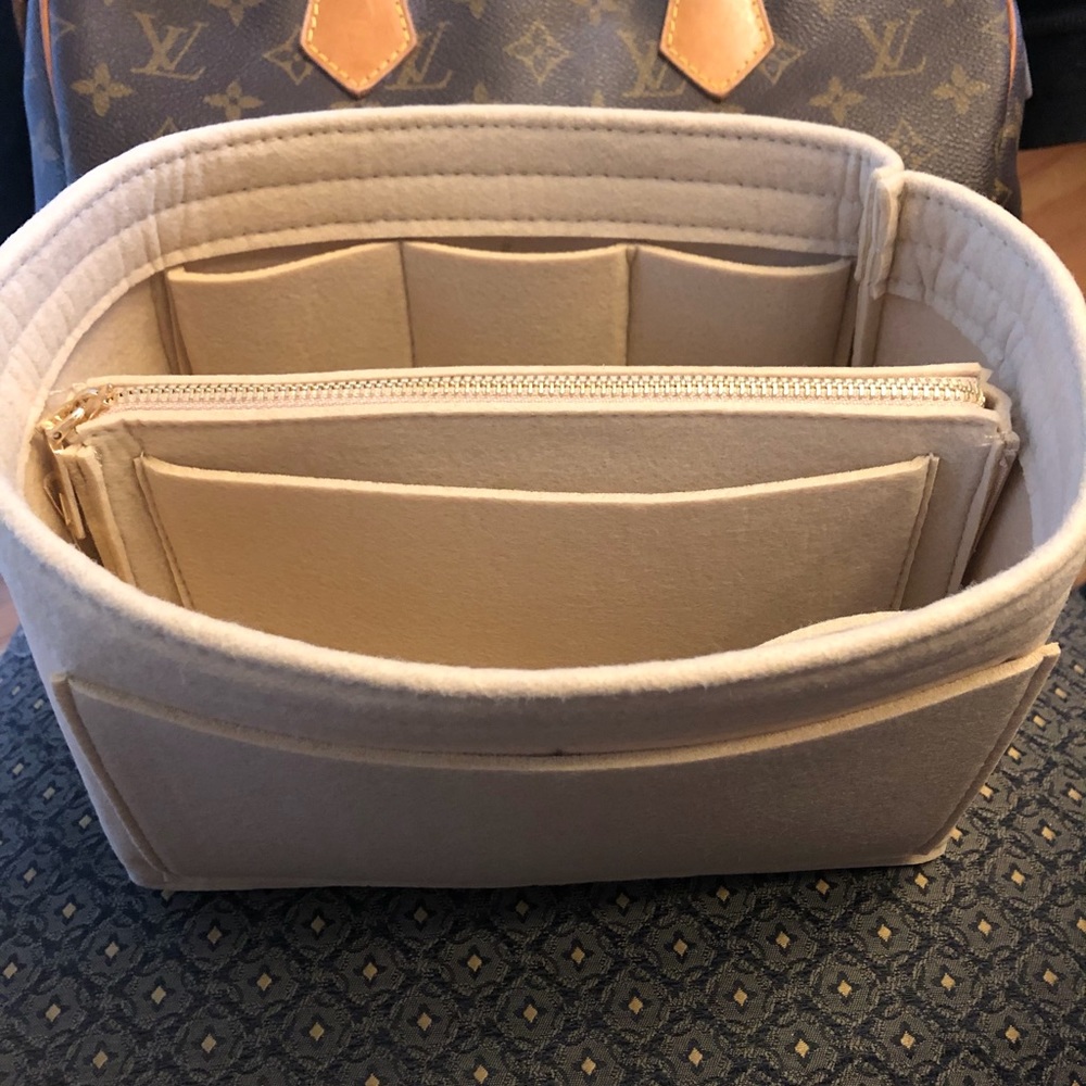 Purse tote medium insert shaper 4 many bags speedy 30 organizer - Picture 8 of 8
